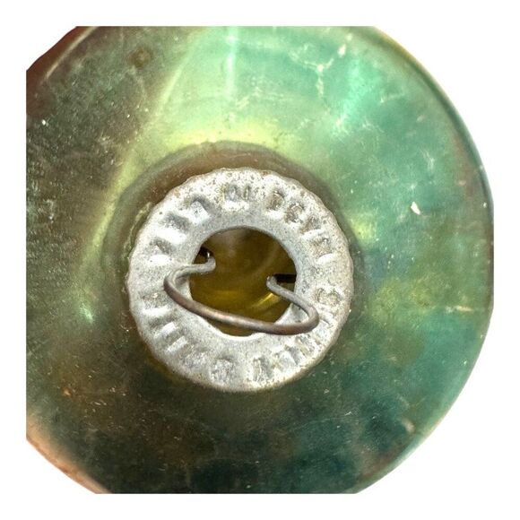 Vintage Shiny Brite Striped Mercury UFO Lantern Tornado Atom Atomic Ornament Lot - Picture 7 of 13